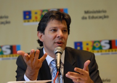 Fernando Haddad "clama" por uma educação de qualidade. Crédito: Agência Brasil.